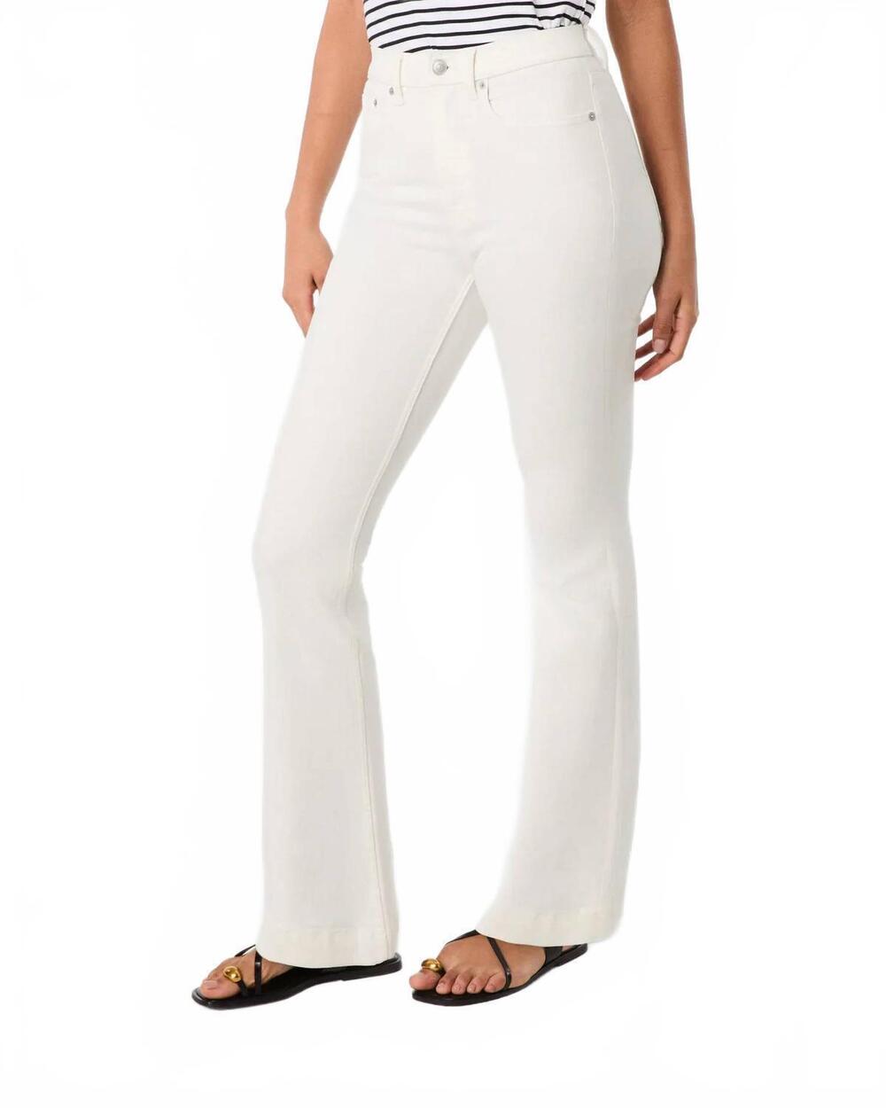 NEW SPANX sculpt redefine kick flare jeans in white